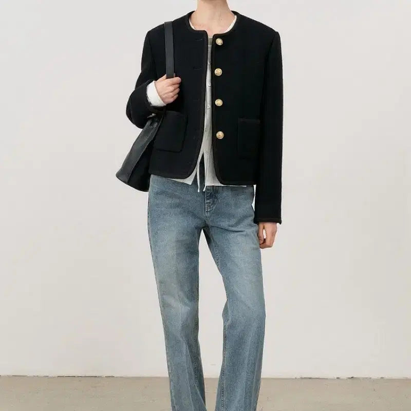 [BUNJANG] Dunst 70s Semi Flare Denim Light Blue (Size S) / 던스트 dunst 70s 세미 플레어 데님 라이트블루 s