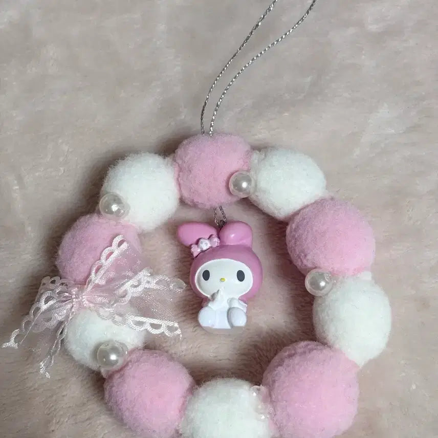[BUNJANG] Sanrio My Melody Vintage Charm Strap Ornament / 고전 빈티지 산리오 마이멜로디 키링 스트랩 오너먼트