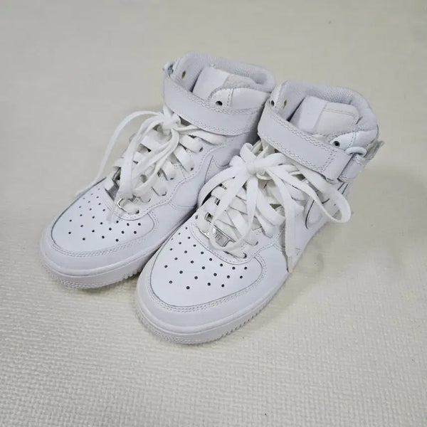 [BUNJANG] Nike Air Force 1 Mid Triple White / 나이키 에어포스 1 미드 트리플 화이트 급처