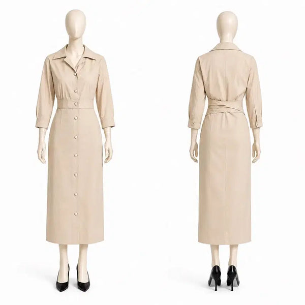 [BUNJANG] Objet Dress Cream Ivory Size 55 / (새상품)오브제 원피스 55사이즈 판매합니다
