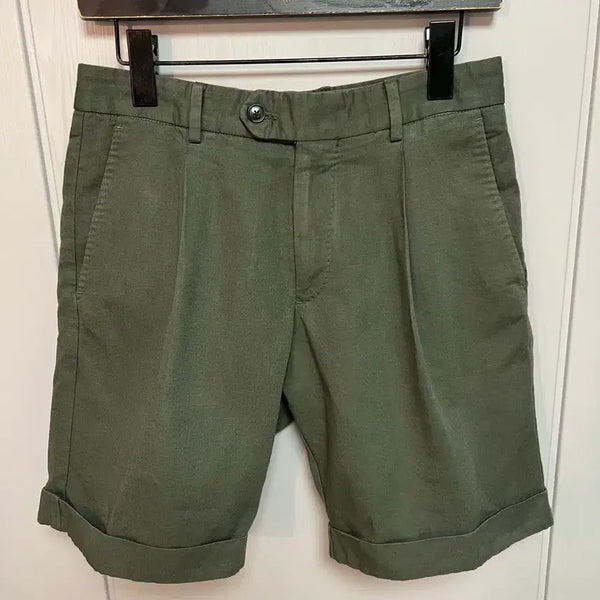 [BUNJANG] SUITSUPPLY Khaki Cotton Linen Shorts / SUITSUPPLY 카키 코튼린넨 반바지