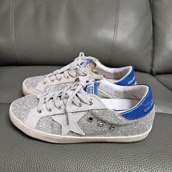 [BUNJANG] Golden Goose Women's Glitter Star Sneakers / 골든구스. 38