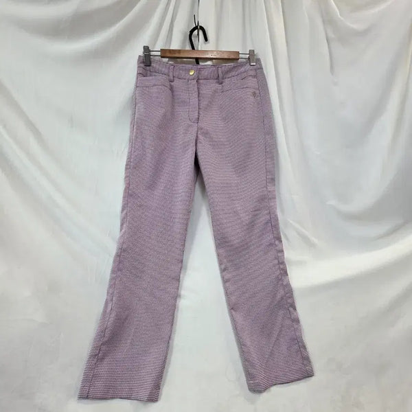 [BUNJANG] Superior Women's Check Pattern Lavender Slacks Size 27 / 슈페리어 여성체크 패턴라번더 바지27