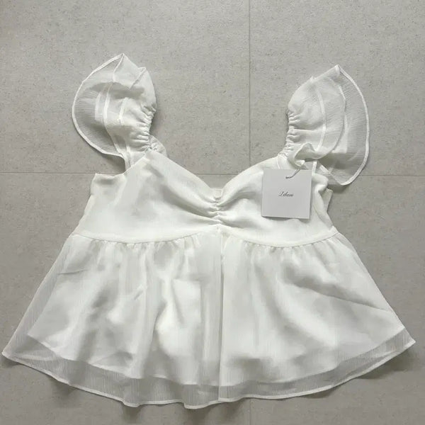 [BUNJANG] Le Vain Nadia Blouse White Size M / 르베인 나디아 블라우스 M