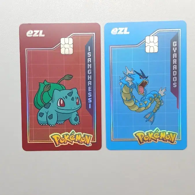 [BUNJANG] Pokemon E-Zel Transportation Card Gyarados & Bulbasaur Bundle / [가격 많이 내림!!!] 최저가 포켓몬 이즐 교통카드 갸라도스 이상해씨