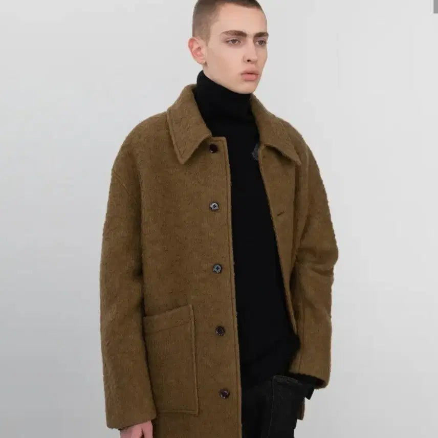[BUNJANG] Insilence Boucle Half Coat L / 인사일런스 부클 하프 코트 L 팝니다
