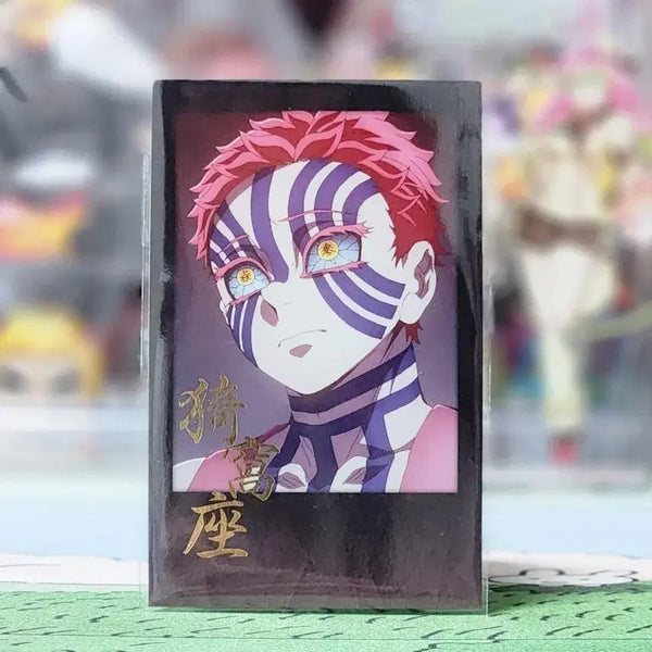 [BUNJANG] Demon Slayer Akaza Hakuji Cheki-style Photocard Figure / 귀멸의 칼날 유포테이블 다이닝 한정 아카자 하쿠지 체키풍 포카 피규어