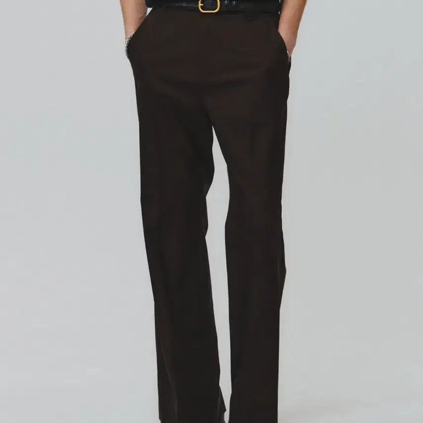 [BUNJANG] Light Wool Flare Slacks Brown Size 52 / 라이트 울 플레어 슬랙스 브라운 52사이즈