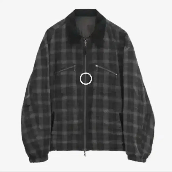 [BUNJANG] Politeru Ramicheck Blouson Jacket (First Edition) / [3]폴리테루 라미체크 블랙 블루종 초판