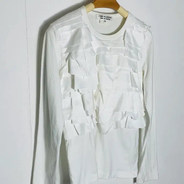 [BUNJANG] Comme des Garçons Frilled T-Shirt / 꼼데가르송 티셔츠