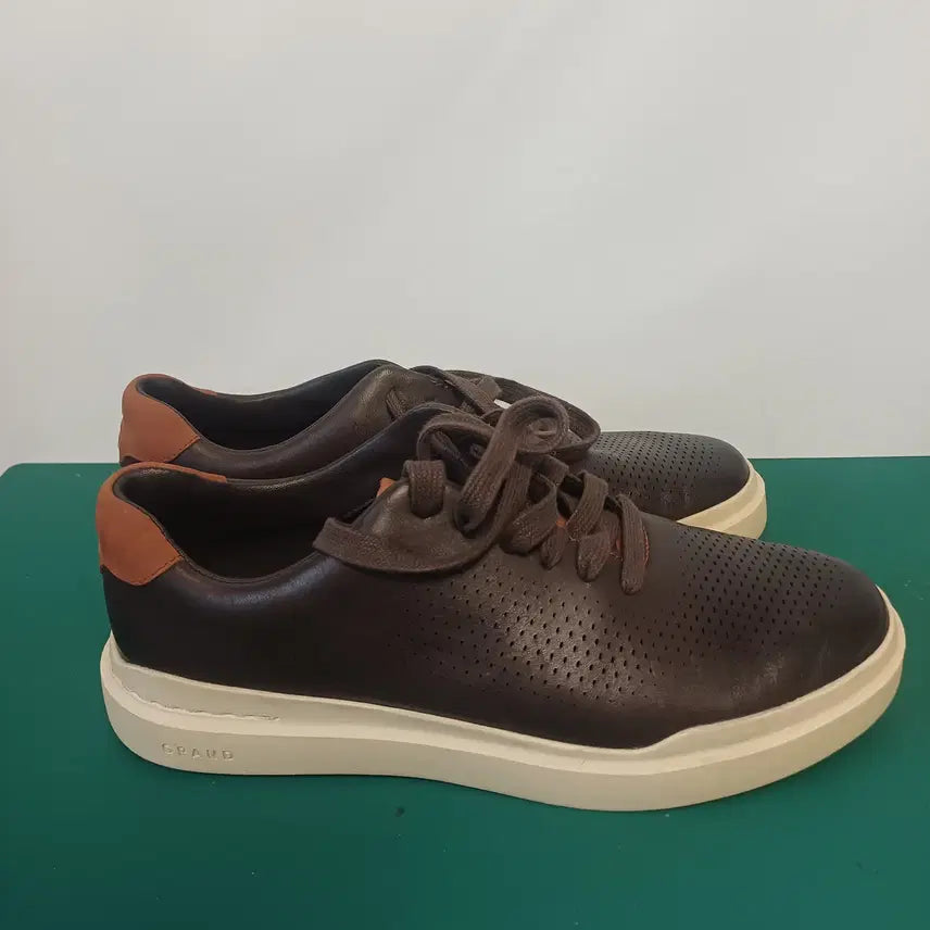 [BUNJANG] Cole Haan GrandSeries Perforated Leather Sneakers (Dark Brown) / [Cole Haan] 콜한 그랜드시리즈 펀칭 레더 스니커즈 (다크브라운)