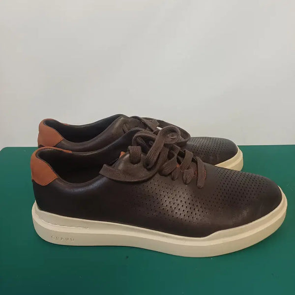 [BUNJANG] Cole Haan GrandSeries Perforated Leather Sneakers (Dark Brown) / [Cole Haan] 콜한 그랜드시리즈 펀칭 레더 스니커즈 (다크브라운)