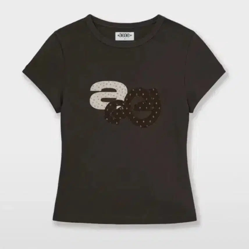 [BUNJANG] AEAE Flower Logo T-Shirt Dark Brown / aeae 에이이에이이 반팔 플라워 로고 티셔츠 다크브라운 판매합니다