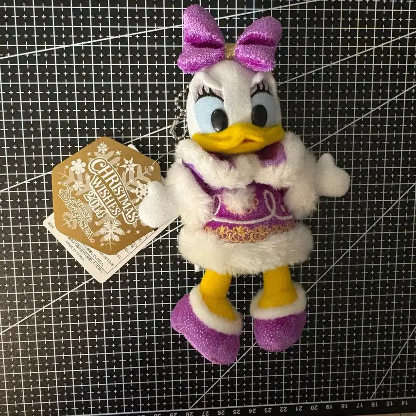 [BUNJANG] Disney Daisy Duck 2014 Christmas Wishes Plush Keychain Tokyo DisneySea / 디즈니 데이지덕 2014 도쿄 디즈니씨 크리스마스 위시즈