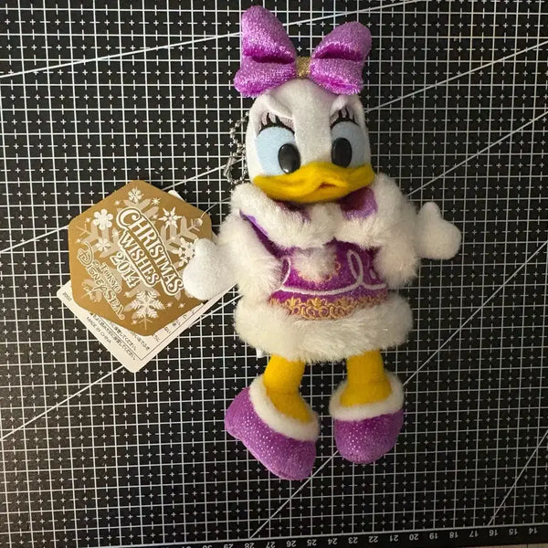 [BUNJANG] Disney Daisy Duck 2014 Christmas Wishes Plush Keychain Tokyo DisneySea / 디즈니 데이지덕 2014 도쿄 디즈니씨 크리스마스 위시즈