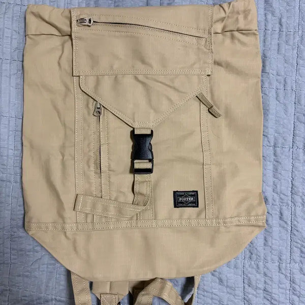 [BUNJANG] Porter Yoshida Ripstop Backpack Beige / PORTER 요시다 포터 립스탑 백팩 럭색 베이지