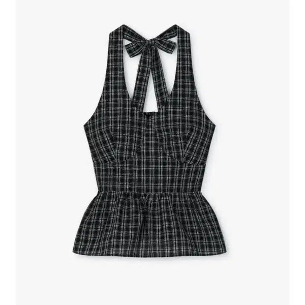 [BUNJANG] Lazy Society Kiri Halter Top / 레이지샵 Kiri halter top 키리 홀더탑