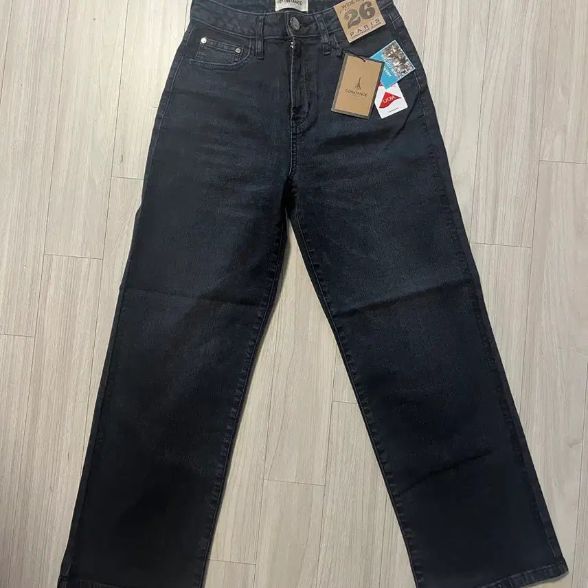[BUNJANG] Musinsa Black Denim Wide Jeans Size 26 / 무신사 흑청 와이드 청바지