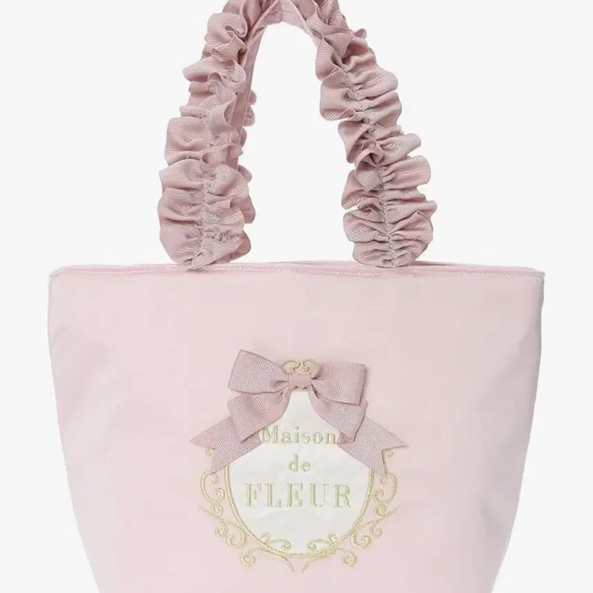 [BUNJANG] Maison de Fleur Ribbon Tote Bag Pink / 메종드플뢰르 maison de fleur 리본 토트백