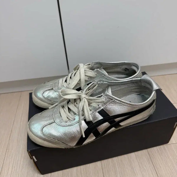 [BUNJANG] Onitsuka Tiger Mexico 66 Pure Silver Black / 오니츠카 타이거 멕시코 66 퓨어 실버 블랙 240