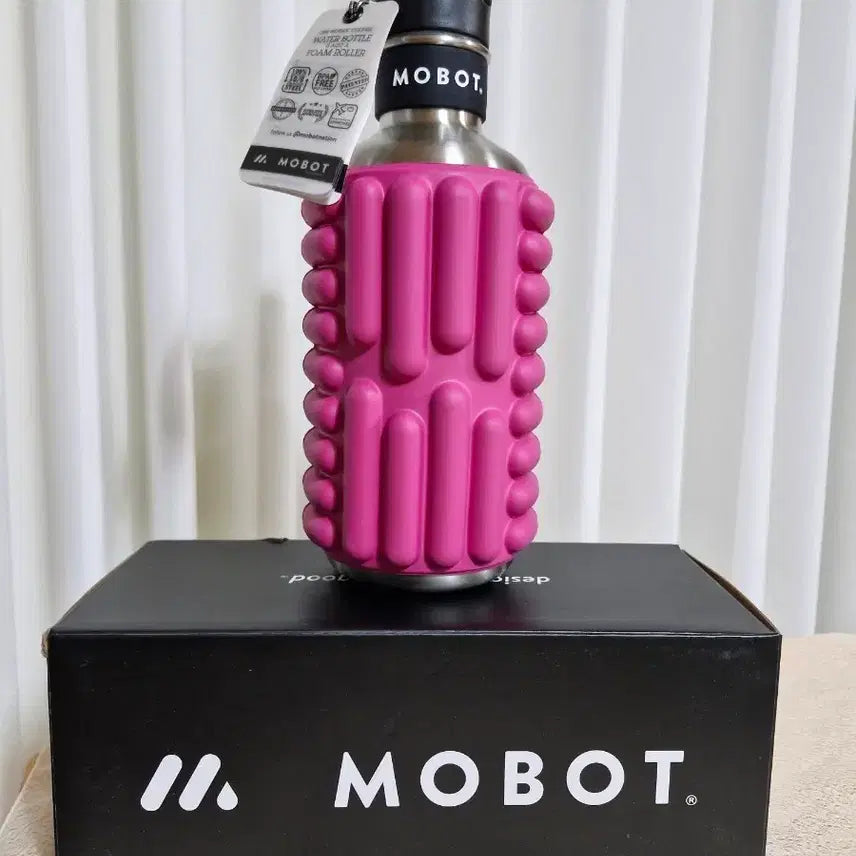 [BUNJANG] MOBOT 40oz Foam Roller Water Bottle Pink / MOBOT 모봇 폼롤러와 폼룰러물병 40oz 핑크 새상품