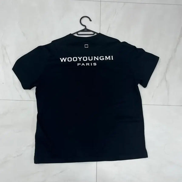 [BUNJANG] Wooyoungmi Back Logo Short Sleeve T-Shirt / 우영미 백로고 반팔