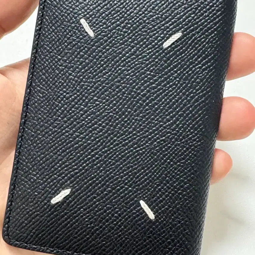 [BUNJANG] Maison Margiela Leather Bifold Card Holder Black / 메종 마르지엘라 레더 바이폴드 카드 홀더 블랙 카드지갑 팝니다