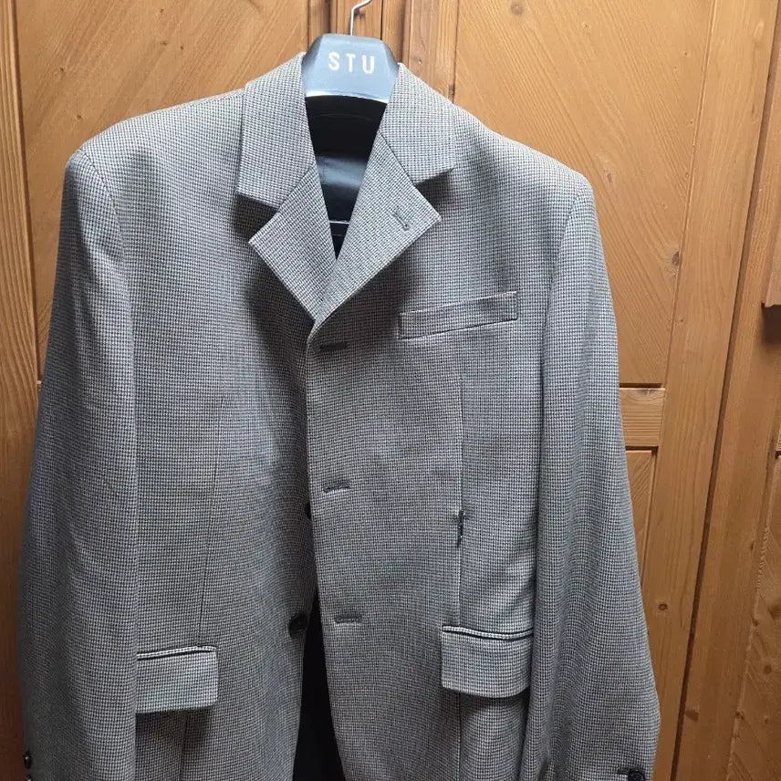 [BUNJANG] STU Green Check Blazer Size S / stu 그린체크 블레이저 S