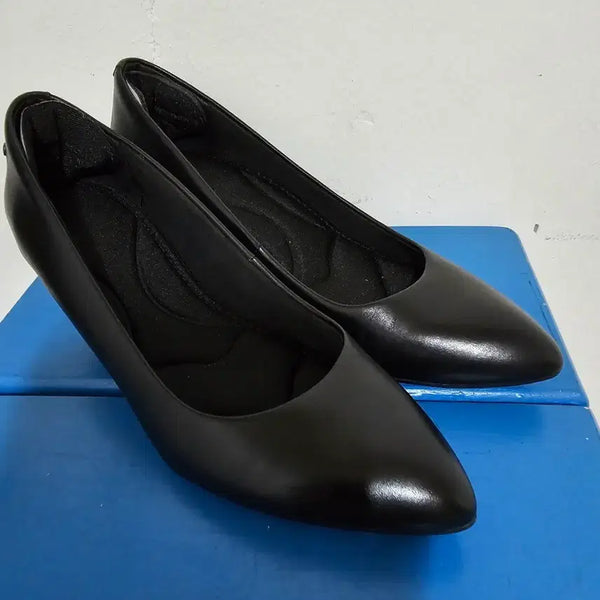[BUNJANG] Rockport Soft Leather Kitten Heel Shoes (Size 240) / 락포트 부드러운 소가죽 키튼힐 240