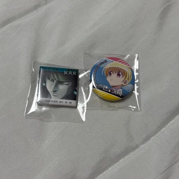 [BUNJANG] Hunter x Hunter Chrollo Lucilfer & Bisky Miniature Can Badge Set / 헌터헌터 미니 캔뱃지 클로로 비스케