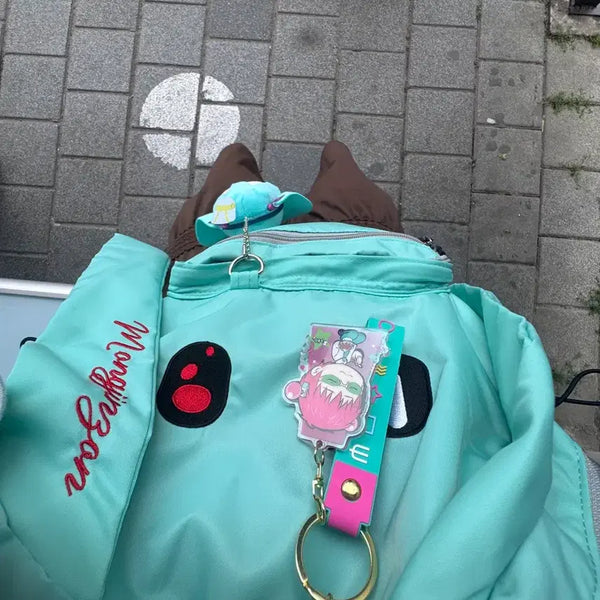 [BUNJANG] Mongjinzone Backpack Mint / 몽진존 백팩 민트 판매 및 교환 그레이