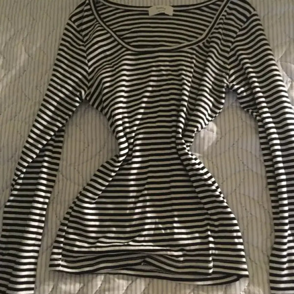 [BUNJANG] Stripe Long Sleeve T-Shirt / 개말라핏 스트라이프 긴팔티셔츠