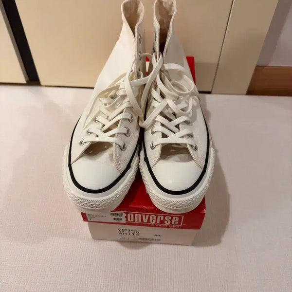 [BUNJANG] Jaxo Converse White Size 255 / 제이옥스 컨버스 화이트 새상품