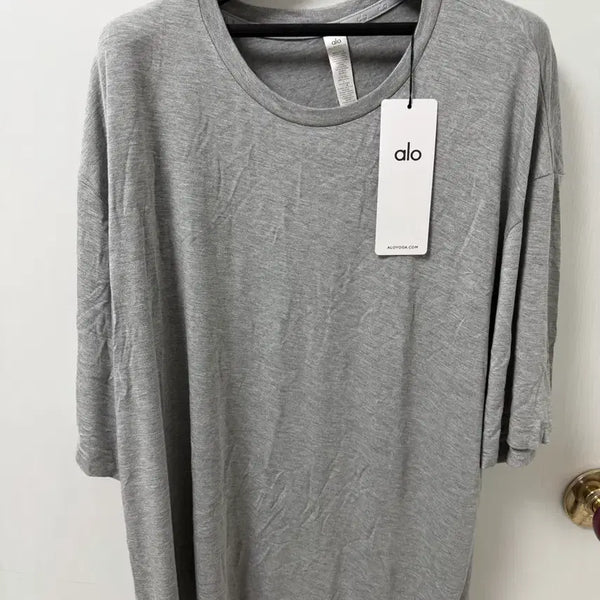 [BUNJANG] Alo Yoga Conquer Reform Crewneck Short Sleeve T-Shirt XL / Alo Yoga 컨커 리폼 크루넥 반팔 기능성 티셔츠 XL(실사이즈 110)