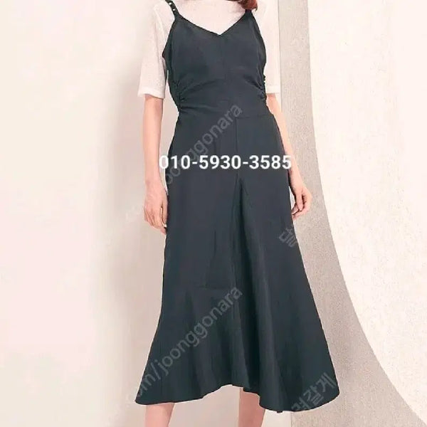 [BUNJANG] Mine Charcoal Gray Wool Dress / 마인 원피스 새상품