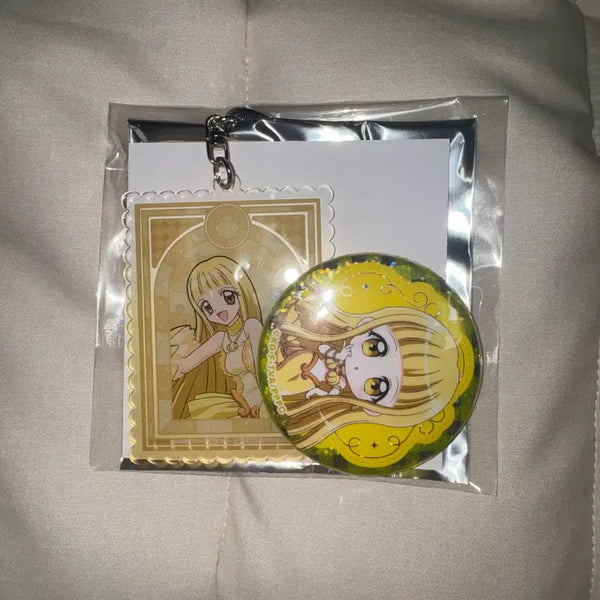 [BUNJANG] Peach Peach Pitch Pitch Coco Acrylic Keyring & Can Badge Set / 피치피치핏치 코코 아크릴키링 캔뱃지
