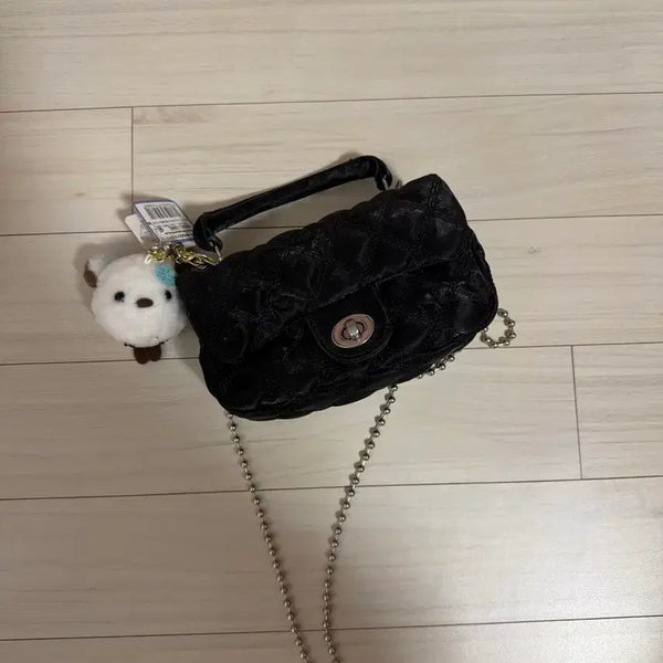 [BUNJANG] Ablley Black Quilted Mini Chain Bag / 에이블리 블랙 퀼팅 미니 체인 백