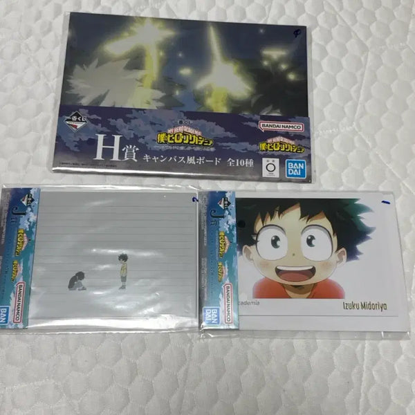 [BUNJANG] My Hero Academia Canvas Board & Postcard Bundle (Sealed) / 미개봉,일괄)나히아 캔버스 보드, 엽서