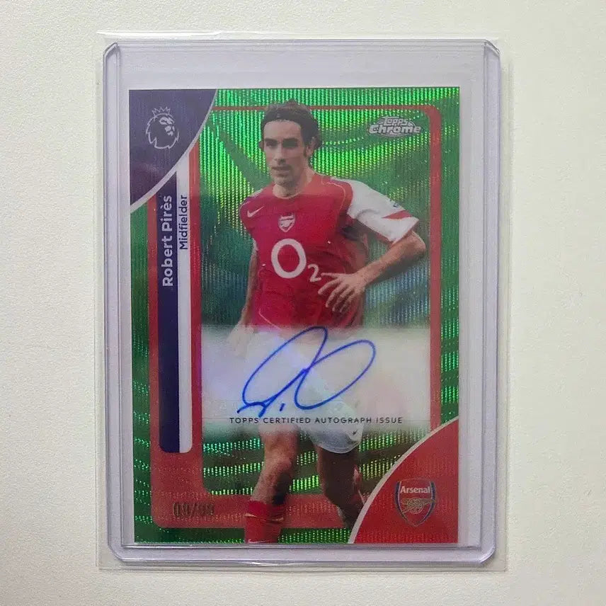 [BUNJANG] 2025-26 Topps Chrome EPL Robert Pirès 99-Limited Auto Card / 2025-26 Topps Chrome EPL 로베르 피레스 99한정 오토