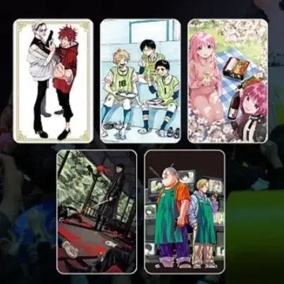 [BUNJANG] AGF Special Hologram Photocard Set (Kagurabachi, Botchisan, Sakadei, Gokuraku) / AGF 대원 특전 홀로그램 포카 카구라바치봇치사카데이극락가