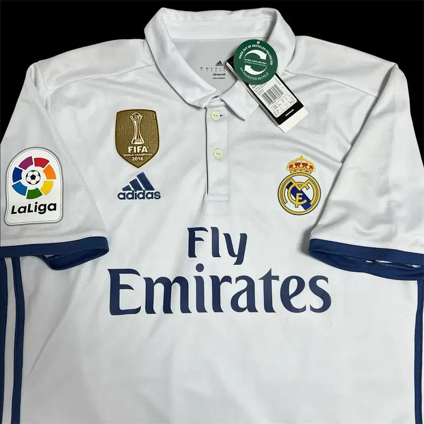 [BUNJANG] Real Madrid 2016-17 Home Cristiano Ronaldo La Liga Full Kit Jersey (L) / L) 16-17 레알마드리드 홈 호날두 유니폼 새상품 라리가 풀마킹