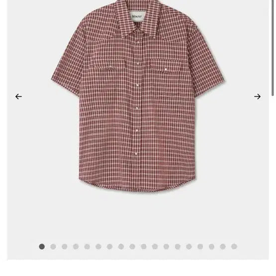 [BUNJANG] Kineto Western Checked Pattern Shirt Burgundy M / 키네토 웨스턴 셔츠 버건디 M
