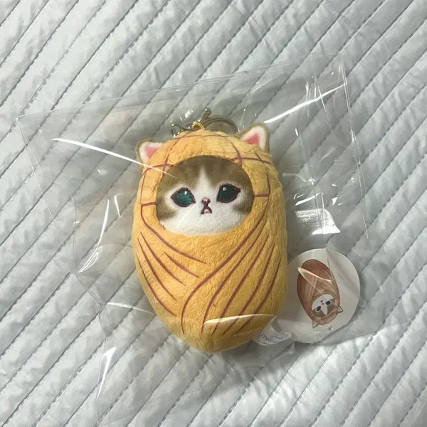 [BUNJANG] Mohufusand Deli Manju Cat Character Stuffed Toy Keychain / 모후샌드 델리만쥬 인형 키링