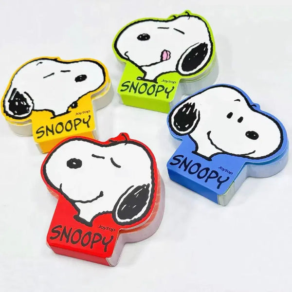 [BUNJANG] Peanuts Snoopy Face Memo Pad Set (4 Types) / PEANUTS SNOOPY페이스메모지 스누피4종세트메모지