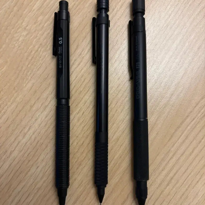 [BUNJANG] O Lens Nero, Staedtler All Black, Platinum All Black 3-Piece Sharpener Set / 오렌즈 네로+스테들러 올블랙+플래티넘 올블랙