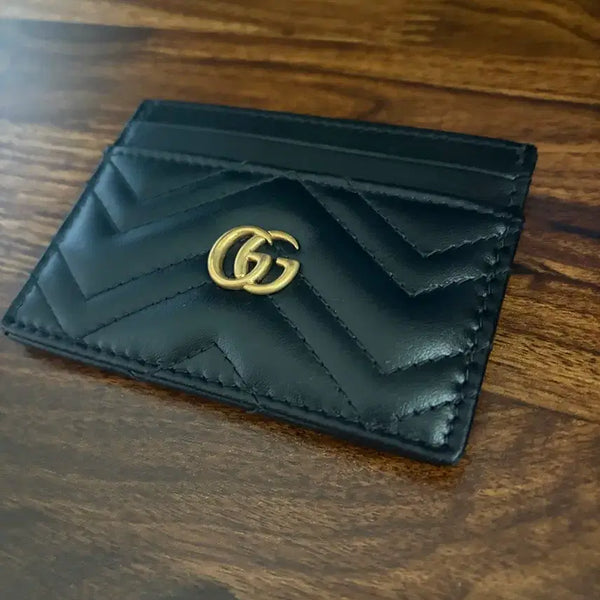 [BUNJANG] Gucci GG Marmont Card Case Black / 구찌 GG 마몽 카드지갑