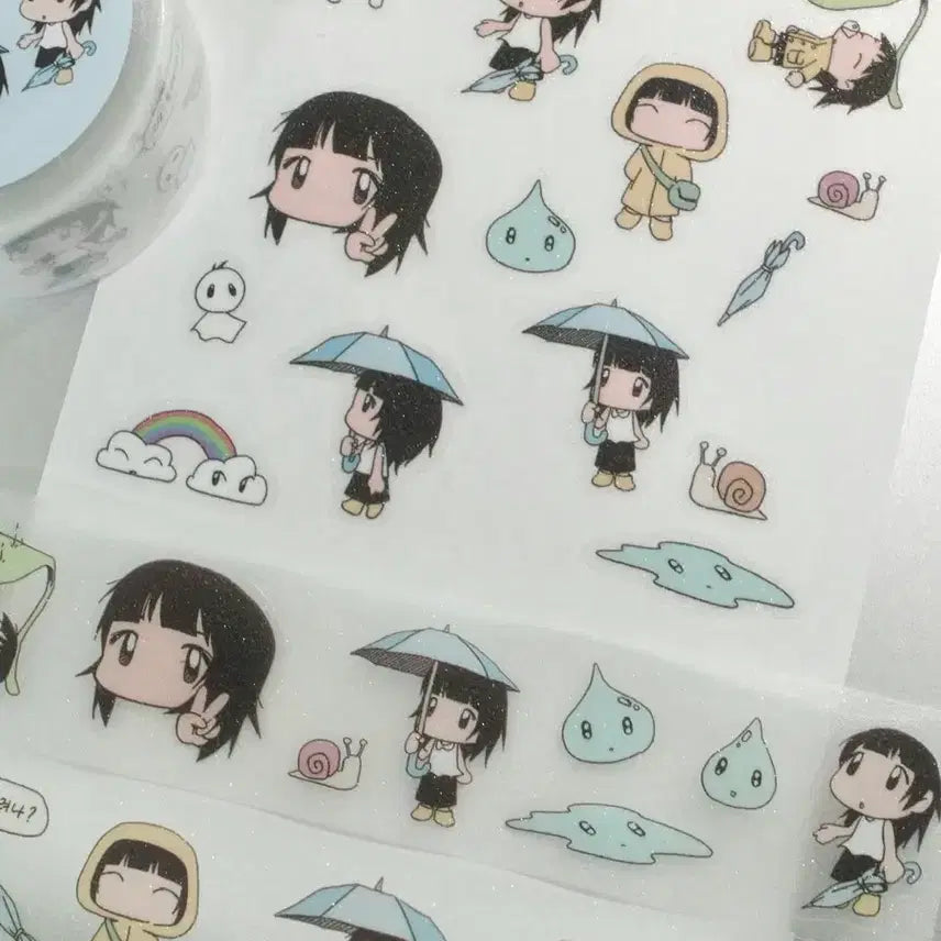 [BUNJANG] Juba Beo-ryeo-na Kiss Cut Sticker Set / [주바] 비오려나 키스컷