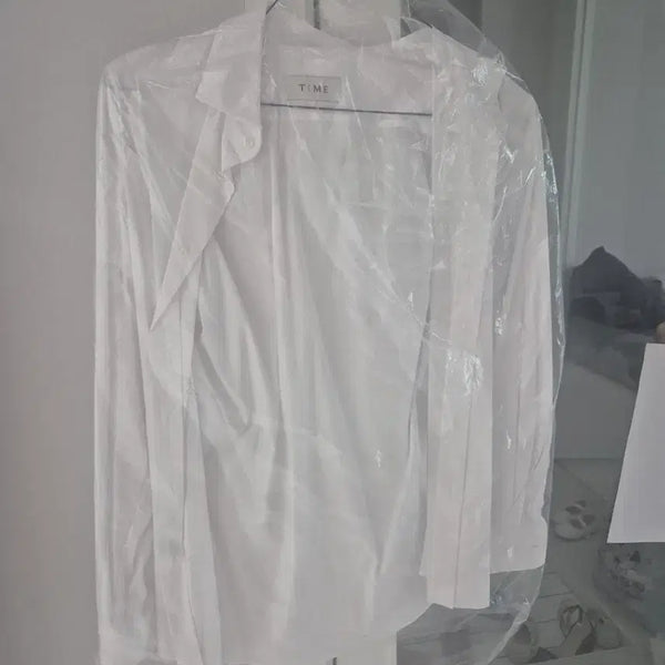 [BUNJANG] Time Shirt White / 타임 셔츠 화이트