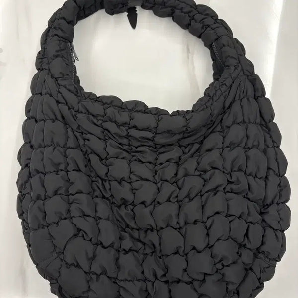 [BUNJANG] COS Quilted Oversized Shoulder Bag Black / 코스 정품 퀼티드 오버사이즈 숄더백 블랙
