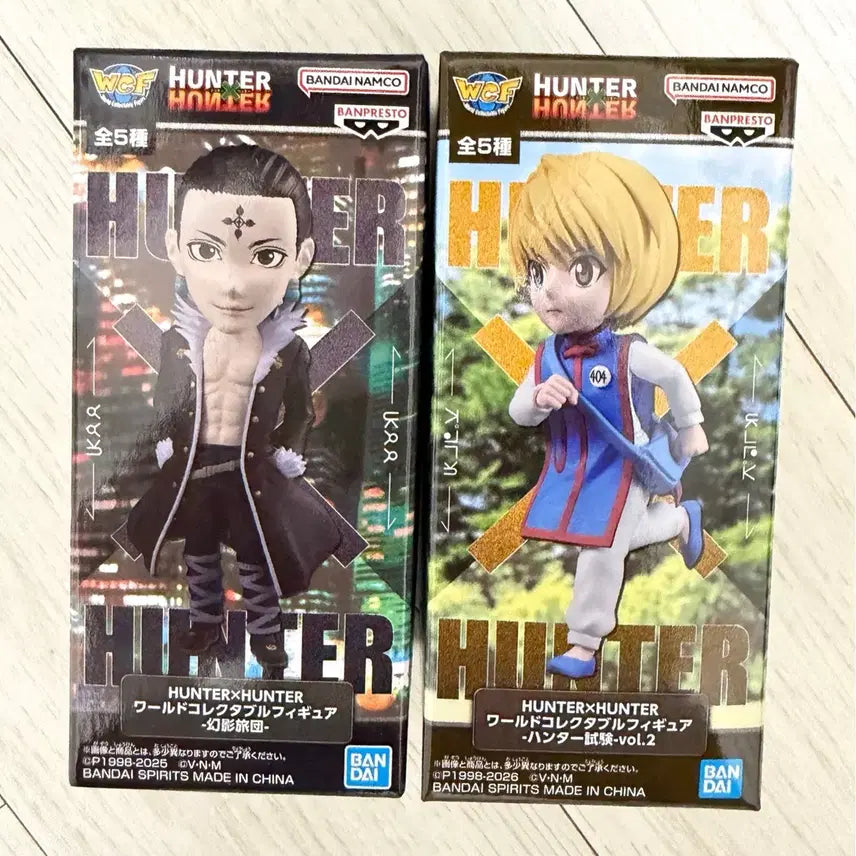 [BUNJANG] Hunter x Hunter World Collectable Chrollo & Kurapika Figures Bundle Set / 현물)헌터x헌터 월드 콜렉터블 2종 클로로 크라피카 피규어 일괄 판매